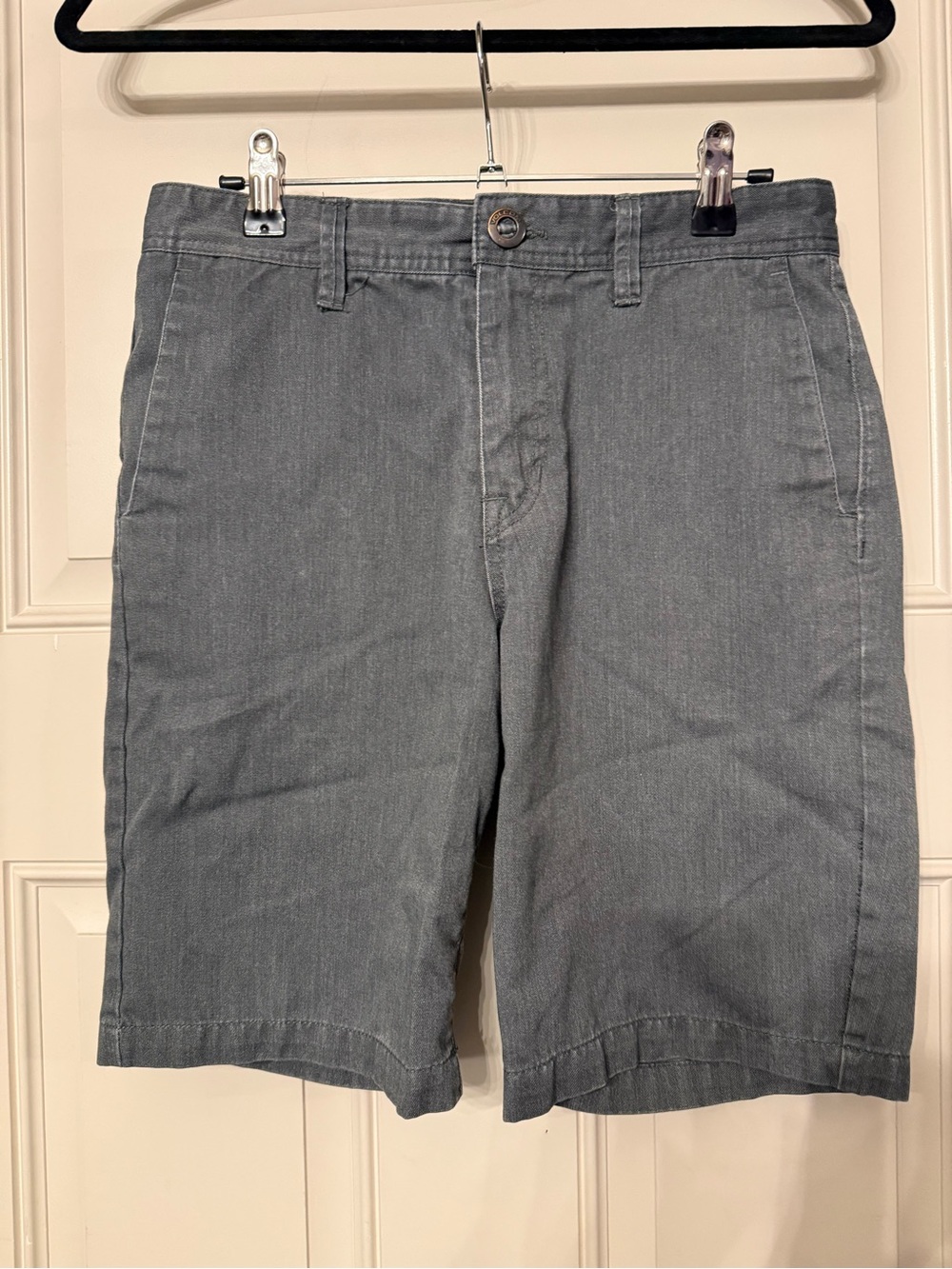 Volcom Men's Slate Gray Flat Front Shorts